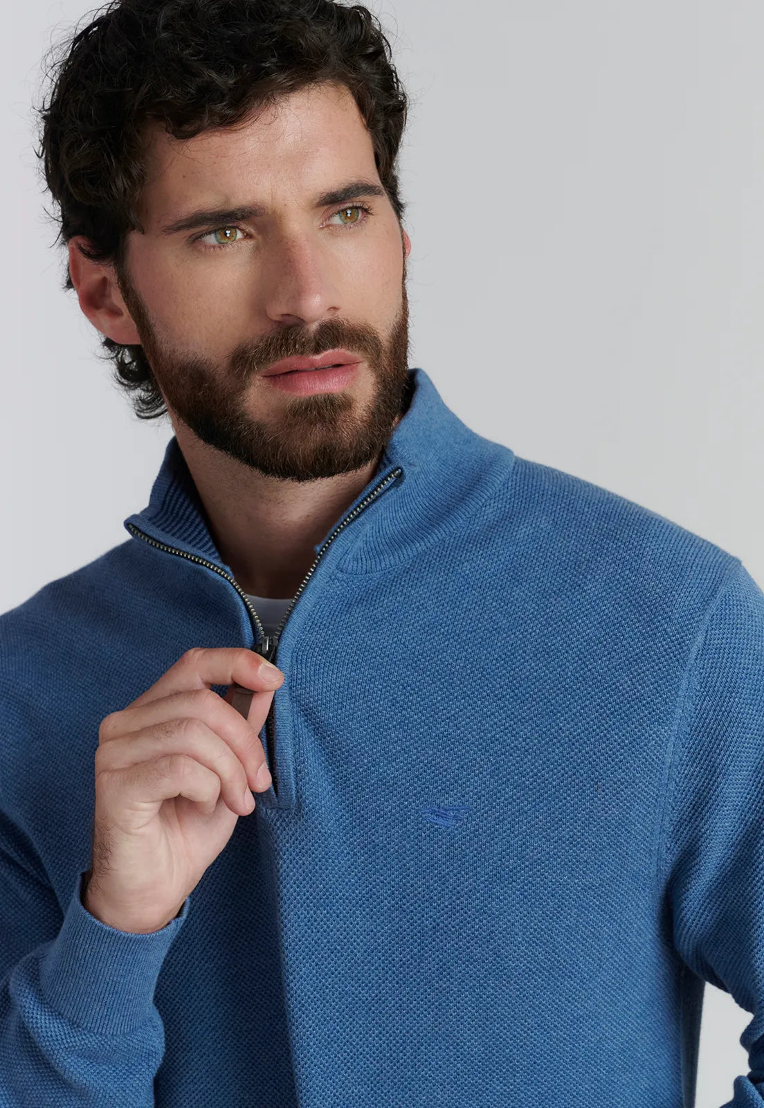 Sweater Hombre Baytown F Business Lt Blue