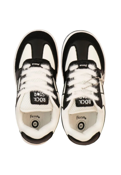 Zapatilla Niña Negro Peludito