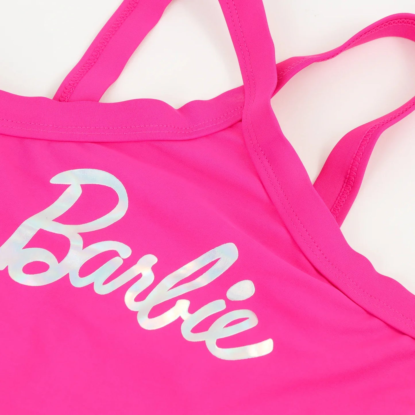 Bikini Niña Rosa Logo Barbie Fucsia