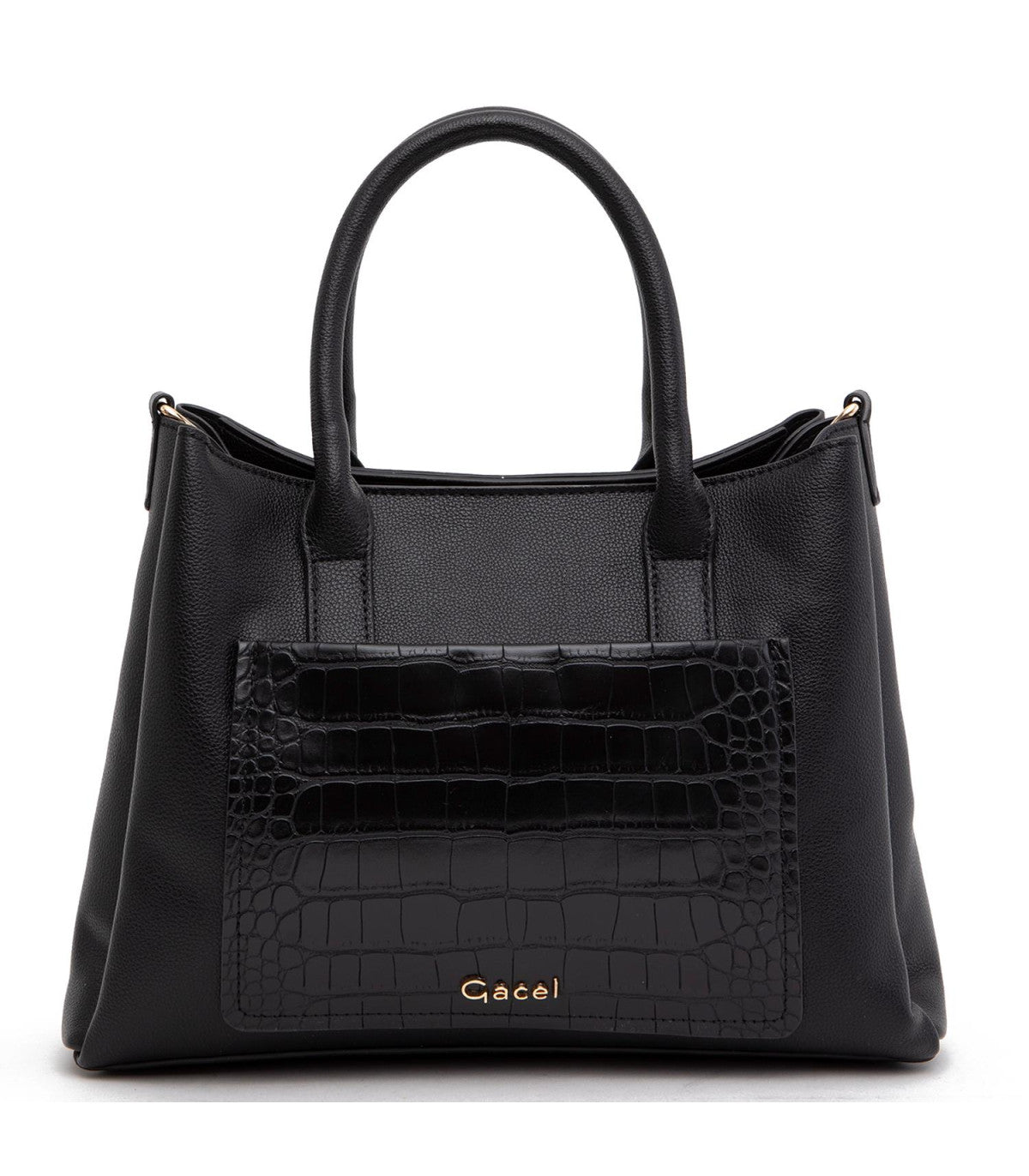 Cartera Mujer Dos Asas Mediana Negro
