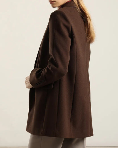 Chaqueton Mujer Basico Muflon Chocolate