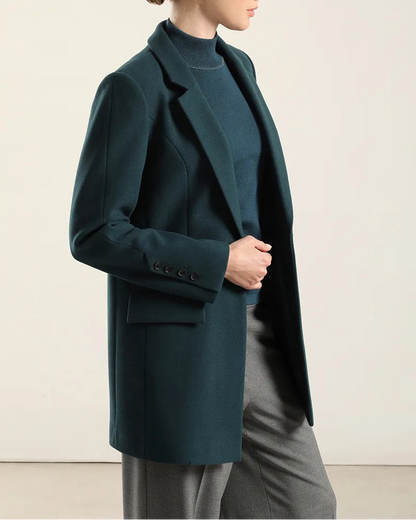 Chaqueton Mujer Basico Muflon Turquesa