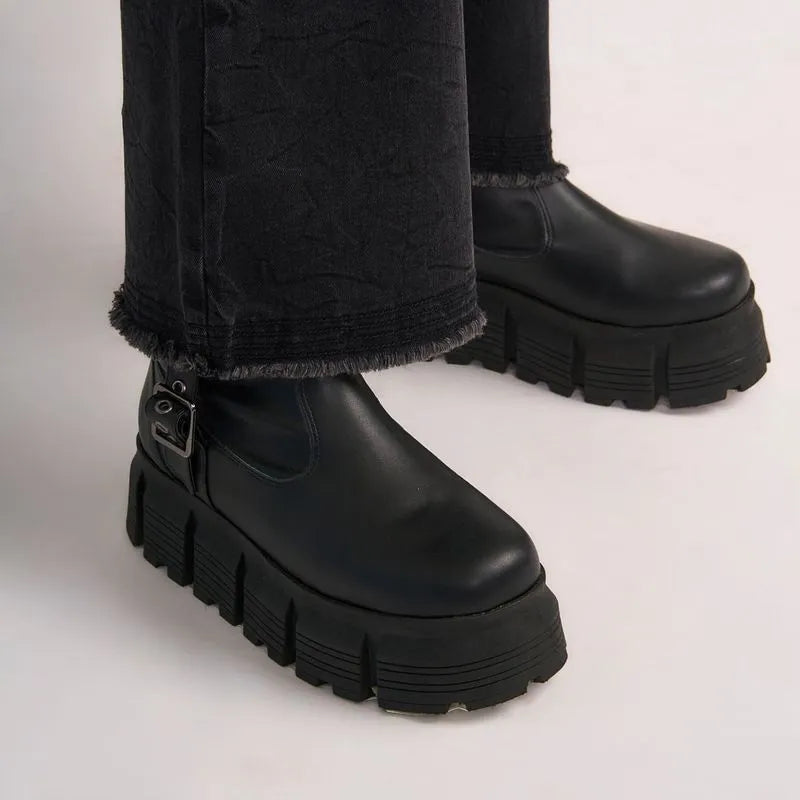 Jeans Mujer Bootcut Detalle Basta Gris Oscuro