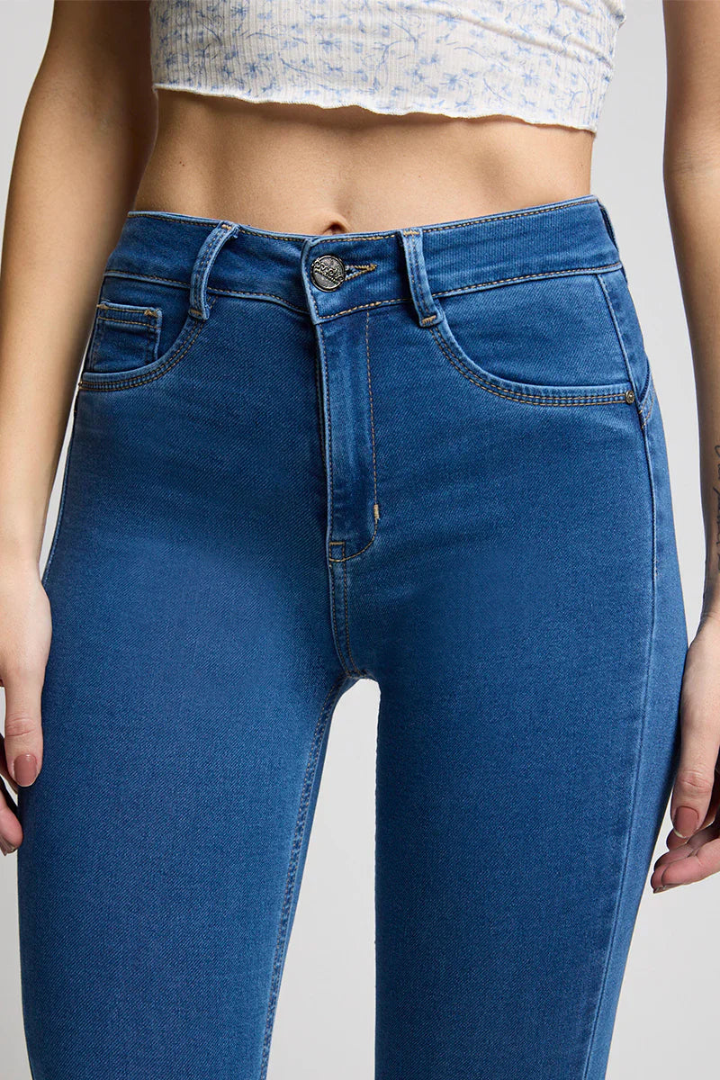 Jeans Mujer High Waist Pitillo 4326 Azul