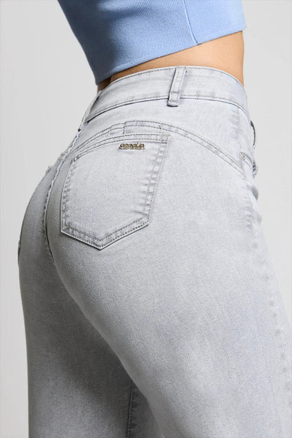 Jeans Mujer Wide Leg 5237 Gris