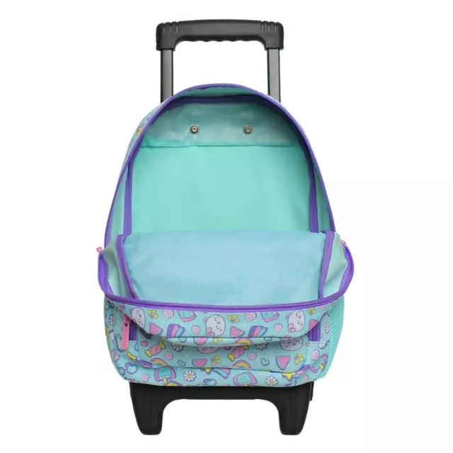 Mochila Infantil Niña Winner Cat Print Menta