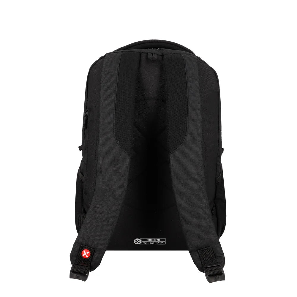 Mochila Para Notebook Unisex 15" Brooklyn Negra/Roja