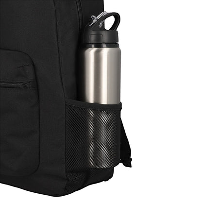 Mochila Triple Pack + Estuche + Lonchera Niña Negra-Rosada