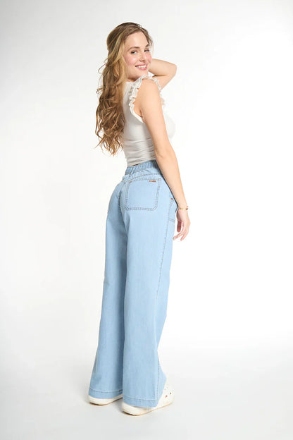 Pantalon Mujer 4908 Celeste