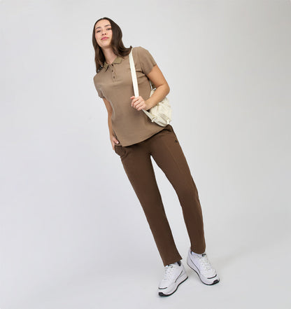 Pantalon Mujer Loreta Cafe Oscuro