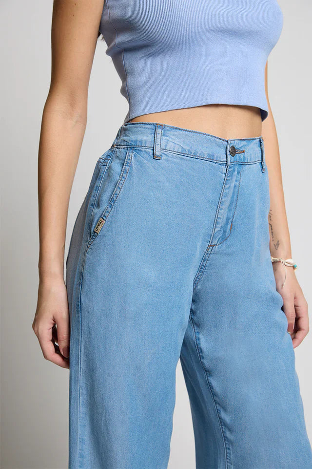 Pantalon Mujer Tencel 5194 Celeste