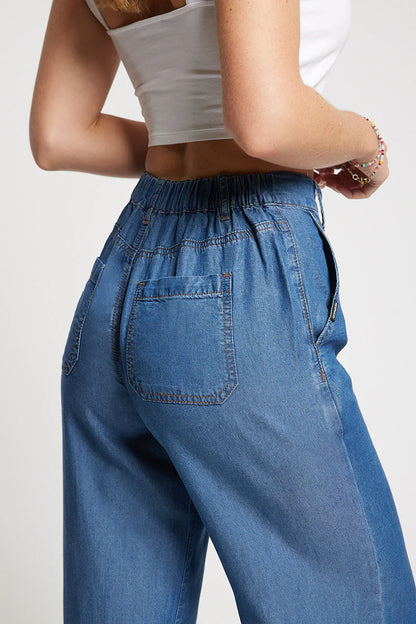 Pantalon Mujer Tencel 5195 Azul