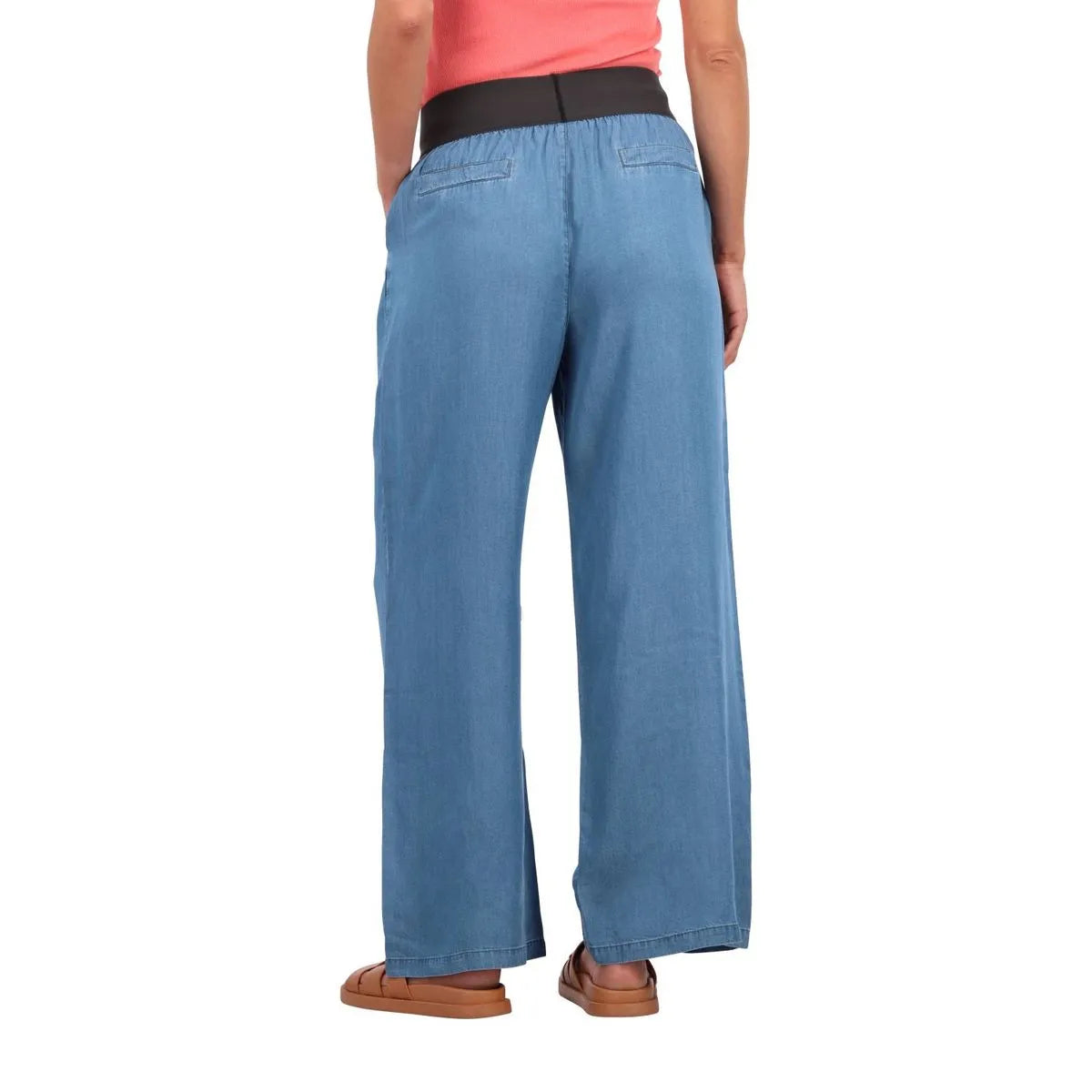 Pantalon Palazzo Tencel Jeans Claro