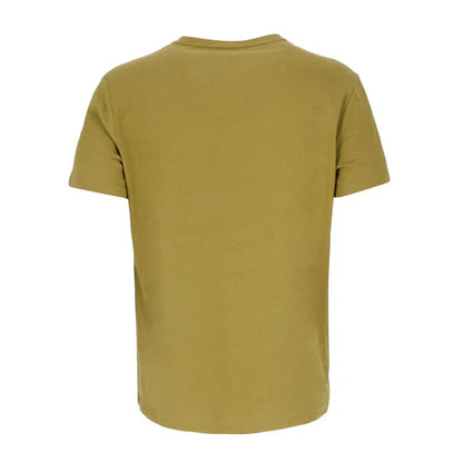 Polera Hombre Manga Corta Mountain Logo Oliva