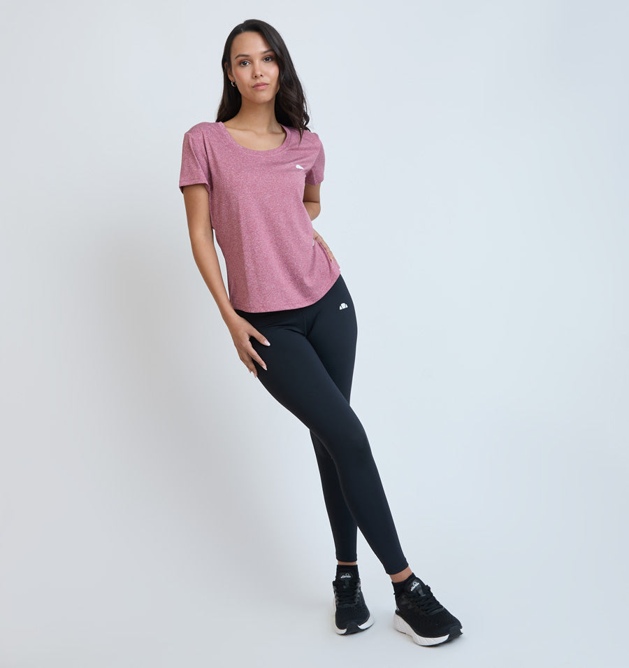 Polera Mujer Deportiva Estrella Burdeo