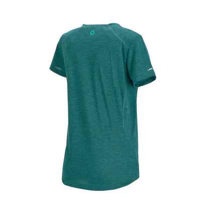 Polera Mujer Deportiva Manga Corta Lava Verde Azulado
