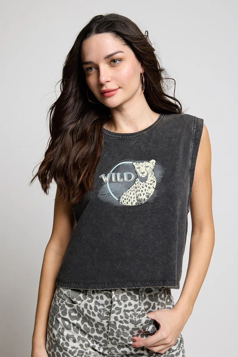 Polera Mujer Estampado 5189 Gris