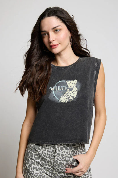 Polera Mujer Estampado 5189 Gris