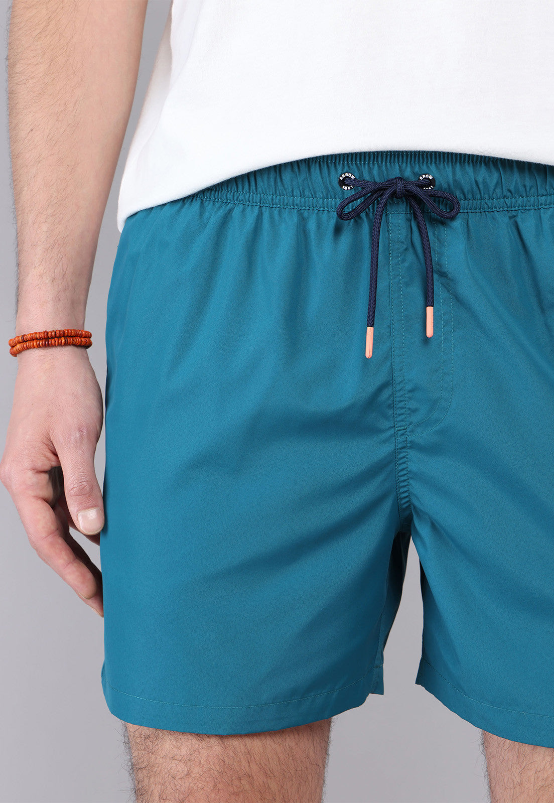 Short De Baño Liso Turquesa