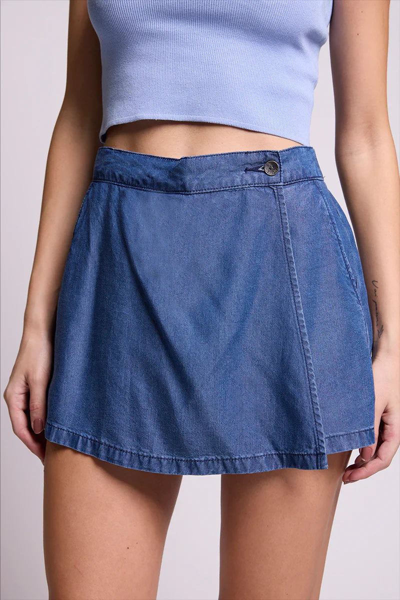 Short Falda Mujer 5093 Azul