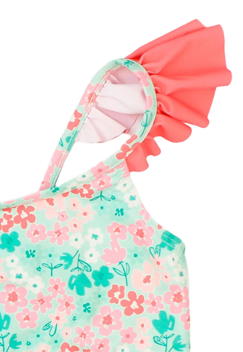 Traje de Baño de Niña Verde Claro