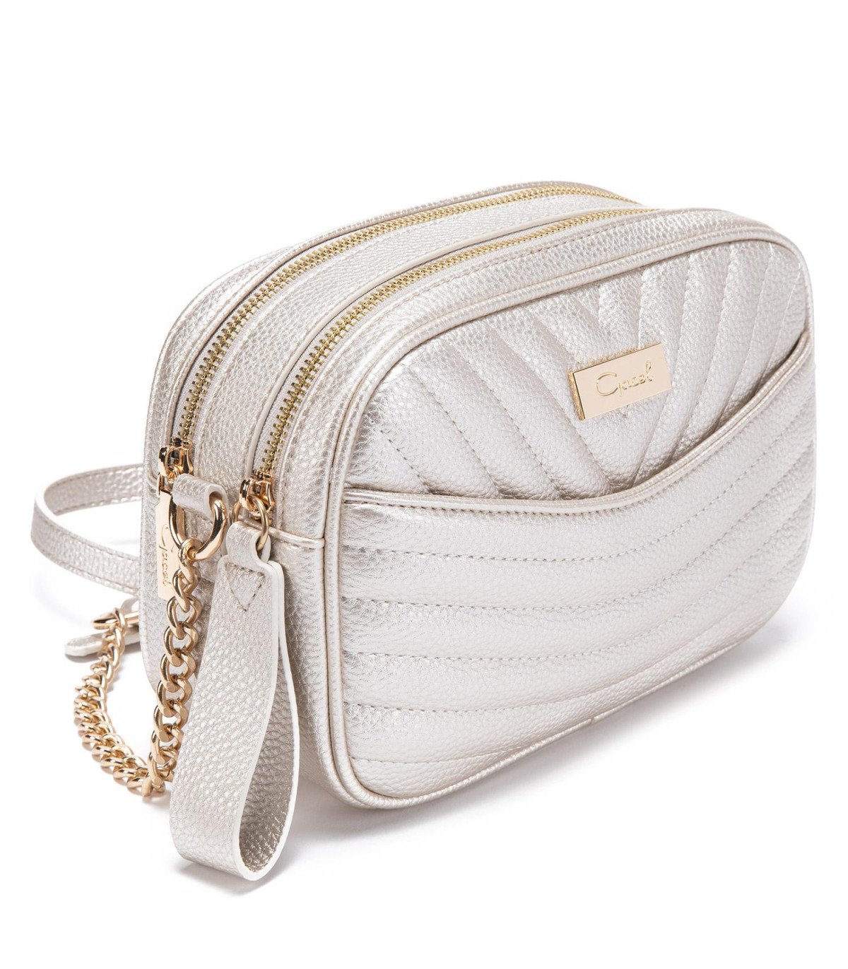 Cartera Mujer Bandolera Grande Dorado