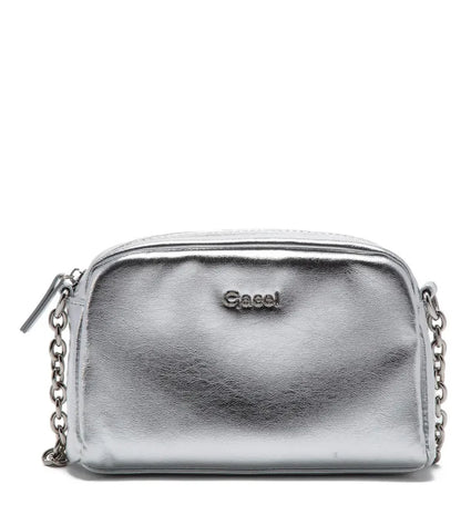 Cartera Mujer Bandolera Pequeña Plateado