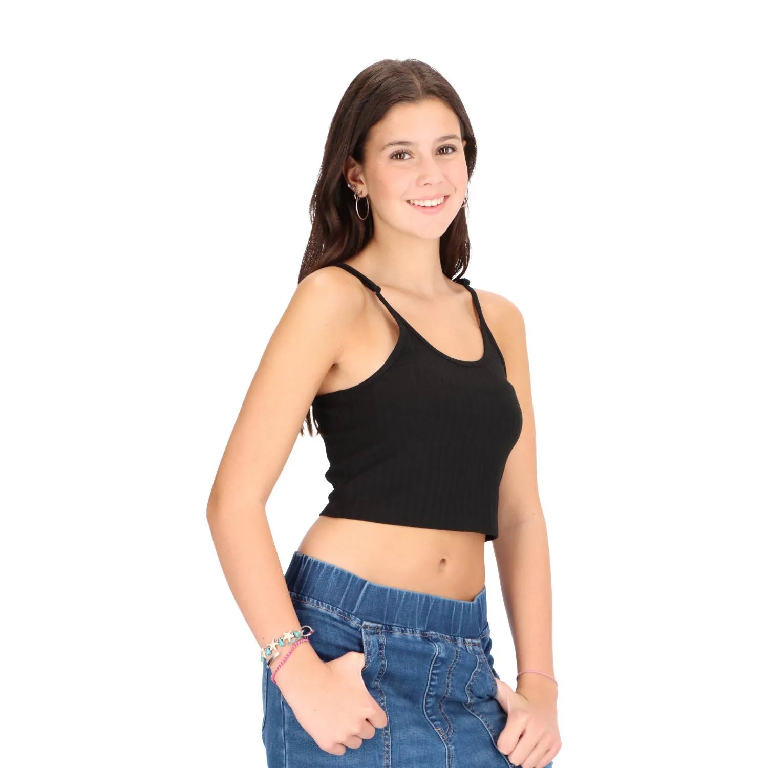 polera-mujer-crop-top-juvenil-negra