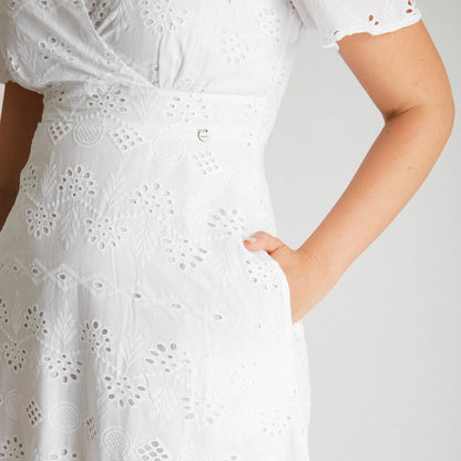 vestido-mujer-maxi-blanco-manga-corta-cuello-v