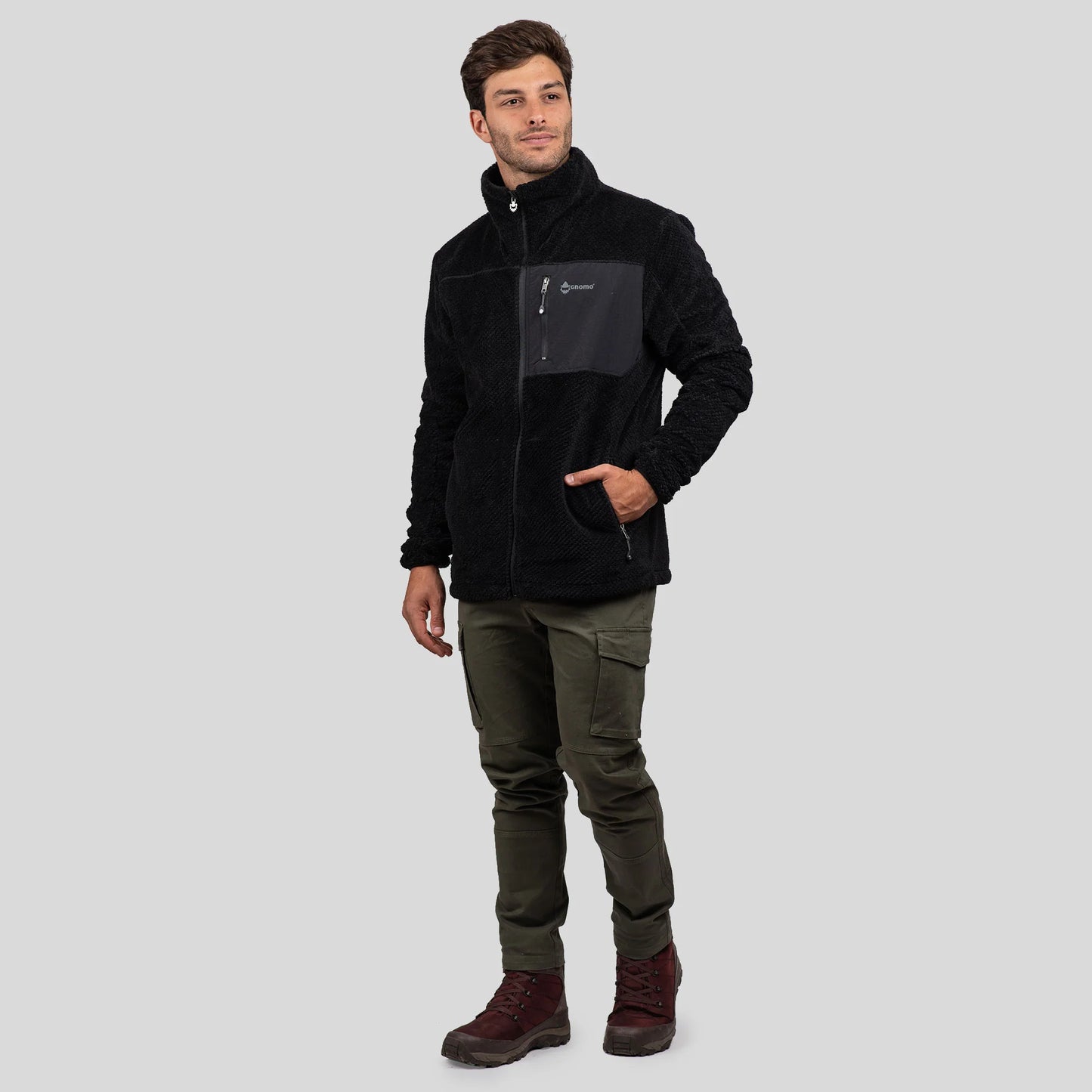 Polerón Hombre Fleece Eco Grimmo Negro