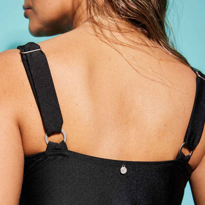 Traje de Baño Mujer Tankini Halter Negro