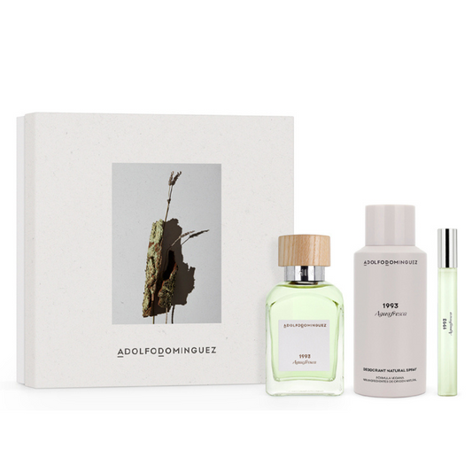 Perfume Hombre Adolfo Domínguez Agua Fresca – Set Hombre 120 ml + Deo 150 ml + Mini 10 ml