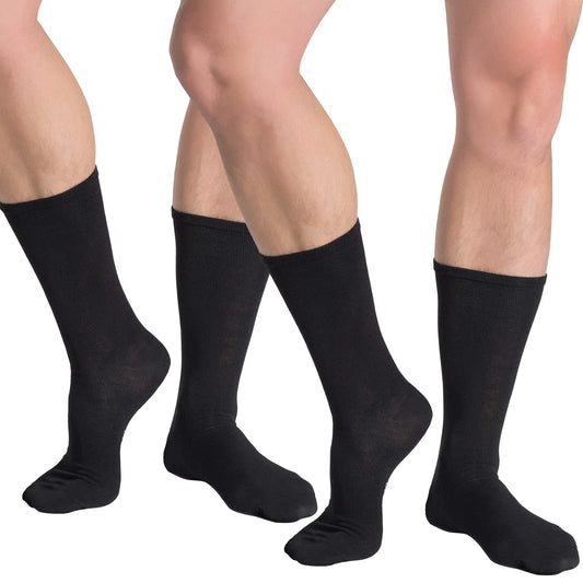 Calcetines Hombre Bambú Negro Pack 2