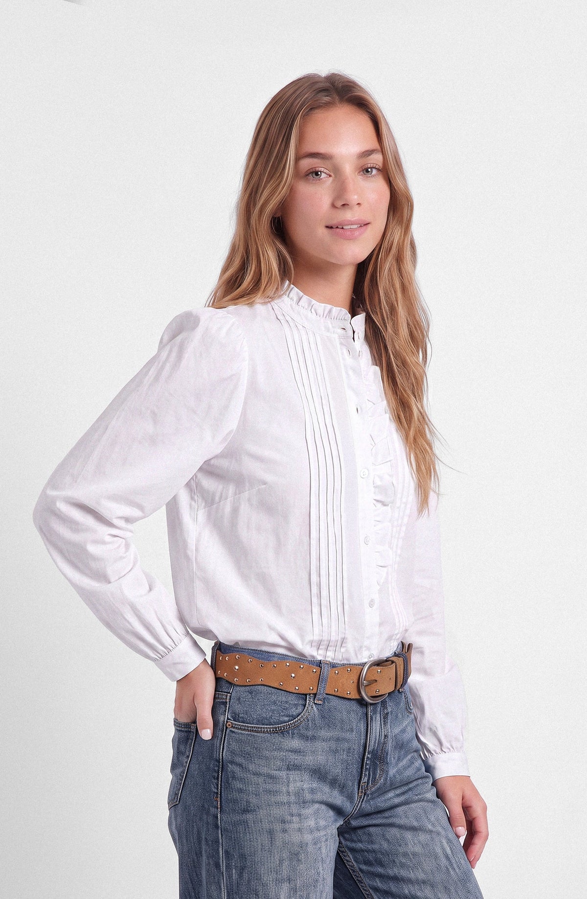Blusa Mujer Vuelo Frontal White
