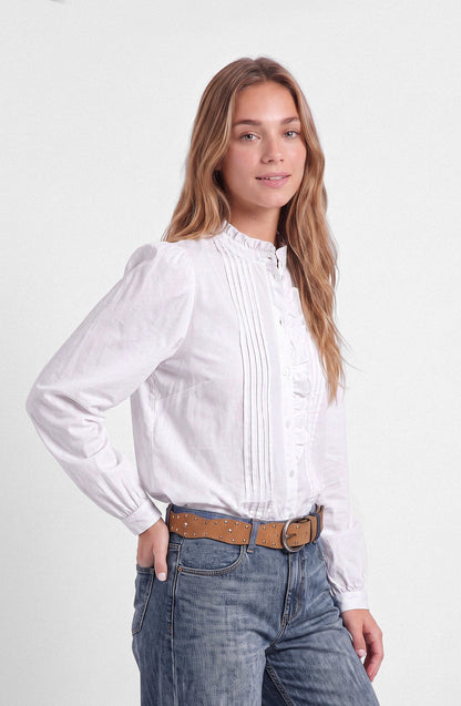 Blusa Mujer Vuelo Frontal White