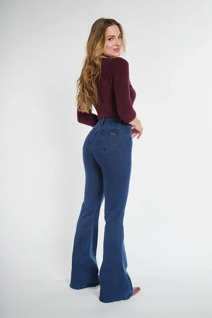 Jeans Mujer Flare 5021 Azul