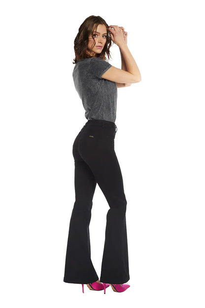 Jeans Mujer Flare Jeans 4906 Negro