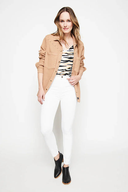 Jeans Mujer High Waist Pitillo 4328 Blanco