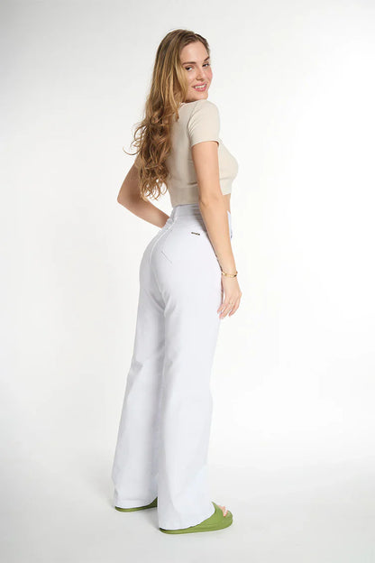 Jeans Mujer Leg Jeans 5043 Blanco