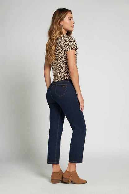 Jeans Mujer Mom Slim Push In 5031 Azul