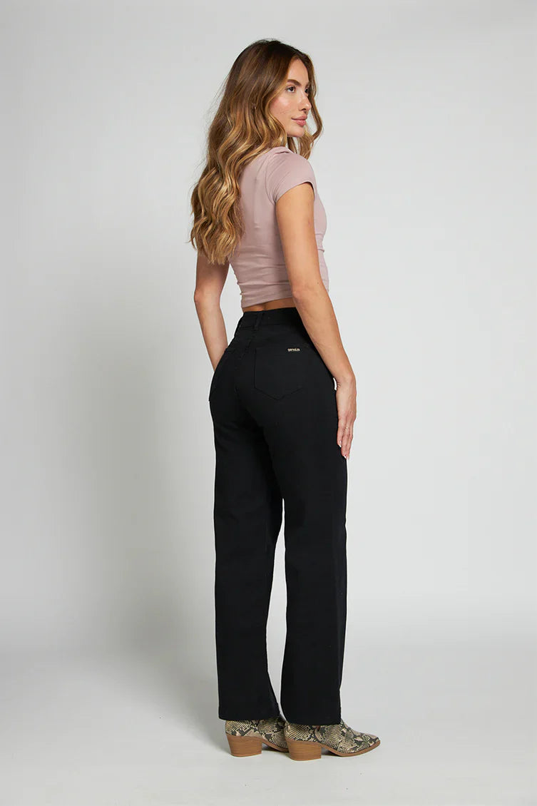 Jeans Mujer Wide Leg 5044 Negro