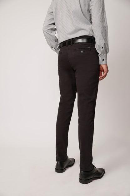 Pantalon Hombre Algodón Spandex Negro