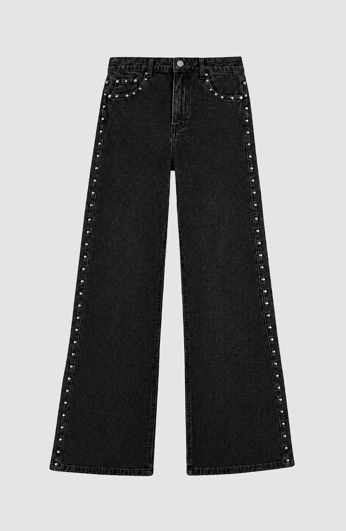 Pantalón Mujer Straight Estrella Black