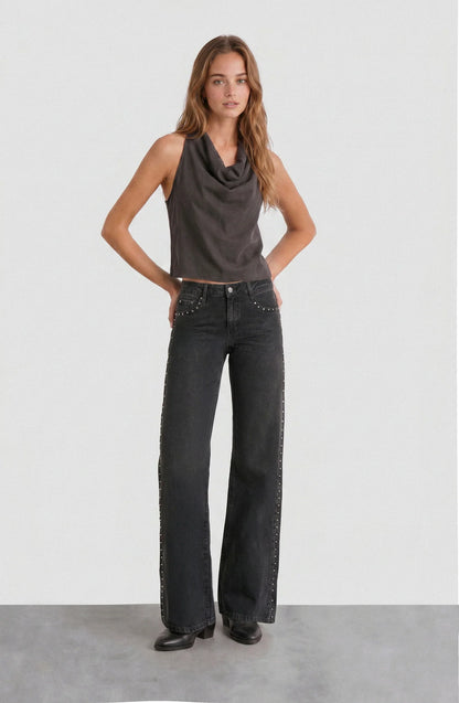 Top Mujer Halter Brown