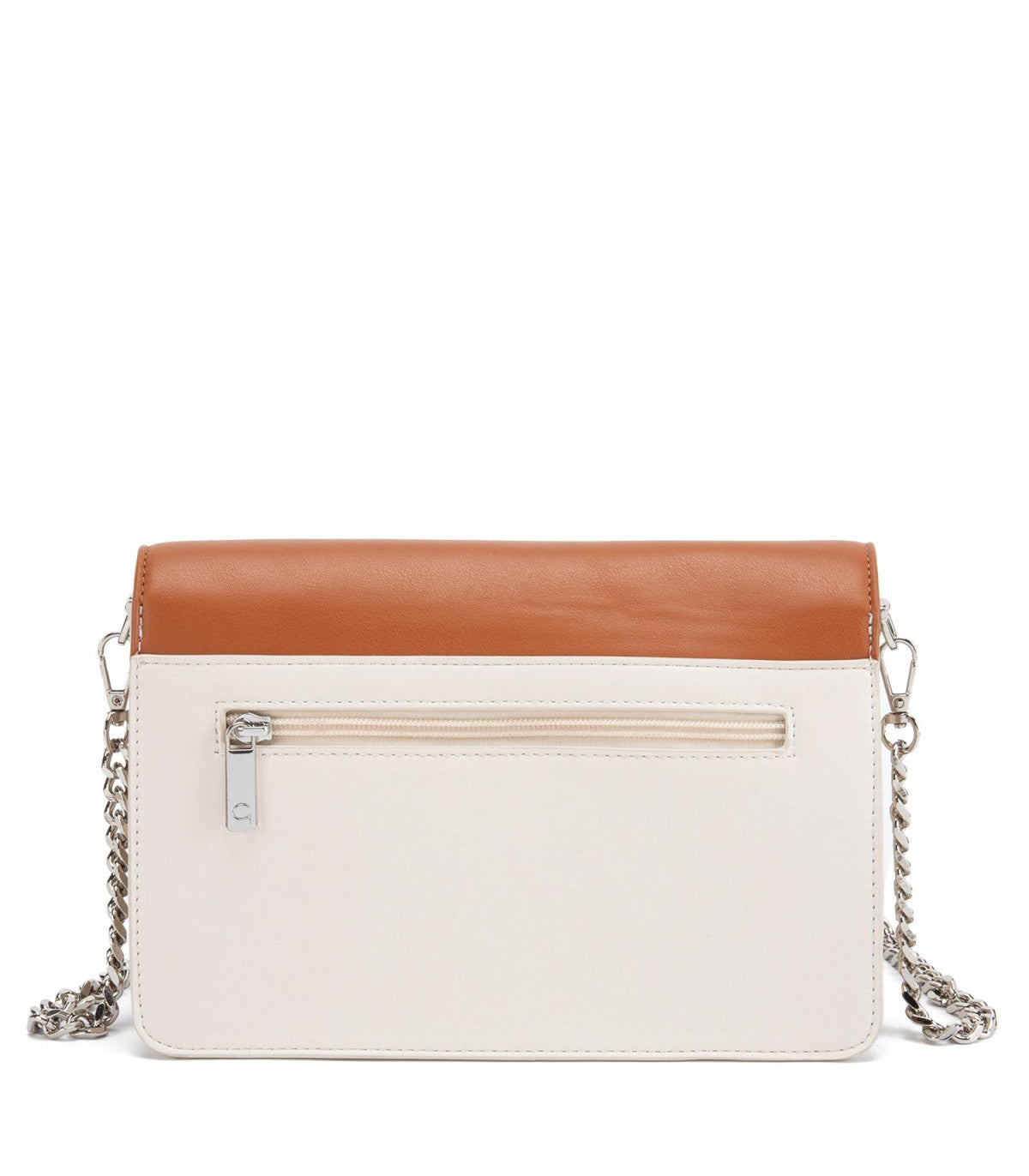 Cartera Mujer Retro Con Tapa Pequeña Capuccino