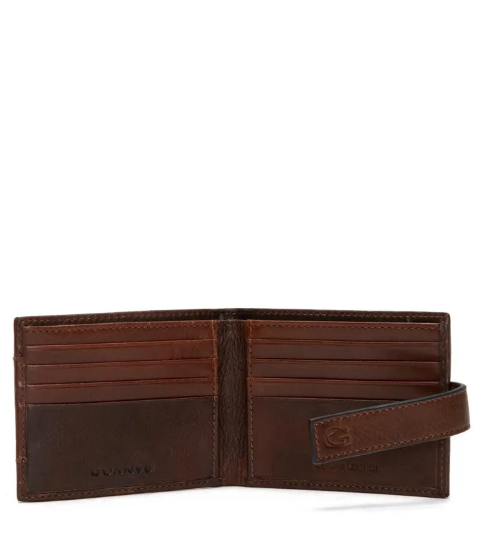 Billetera Hombre Con Strap Cafe