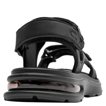 Sandalia Hombre Con Velcro Negro