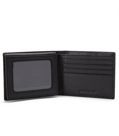 Billetera Hombre Con Flap Negro
