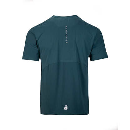 Polera Hombre Mix/Mesh Pro Lehinde L Petróleo