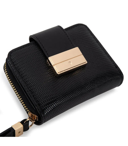 Billetera Mujer Pequeña Essenza Negro